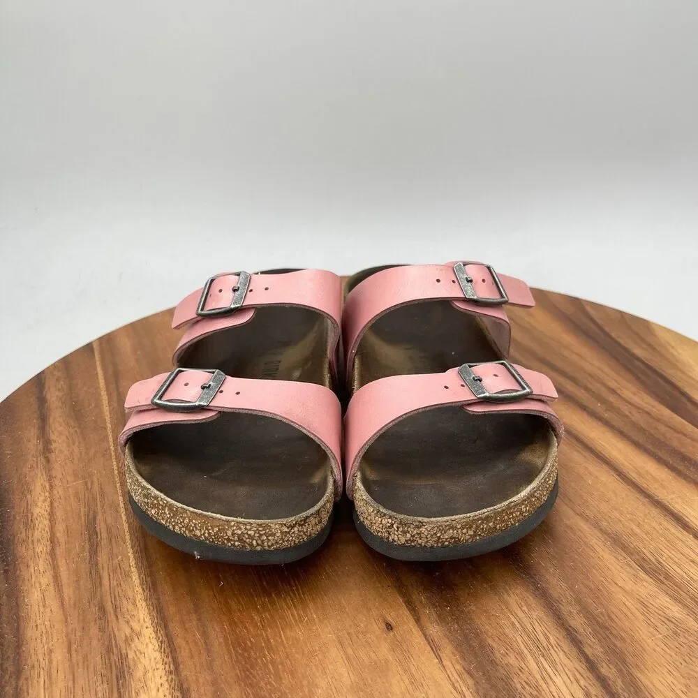 Birkenstock Sydney Sandals Womens Size 8 / 39 Pink Leather Casual Comfort Shoes